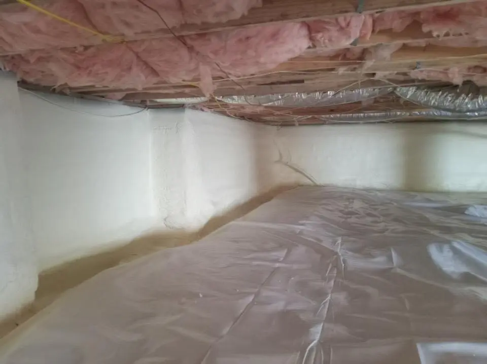 Crawl space encapsulation with closed-cell spray foam for Metal Roof Coating in Upper Darby